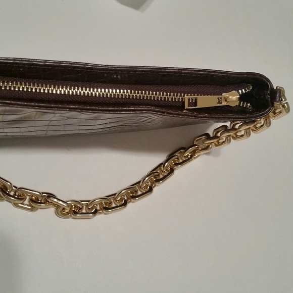 Zara Bags Zara Chain Strap Animal Embossed Shoulder Bag Brown